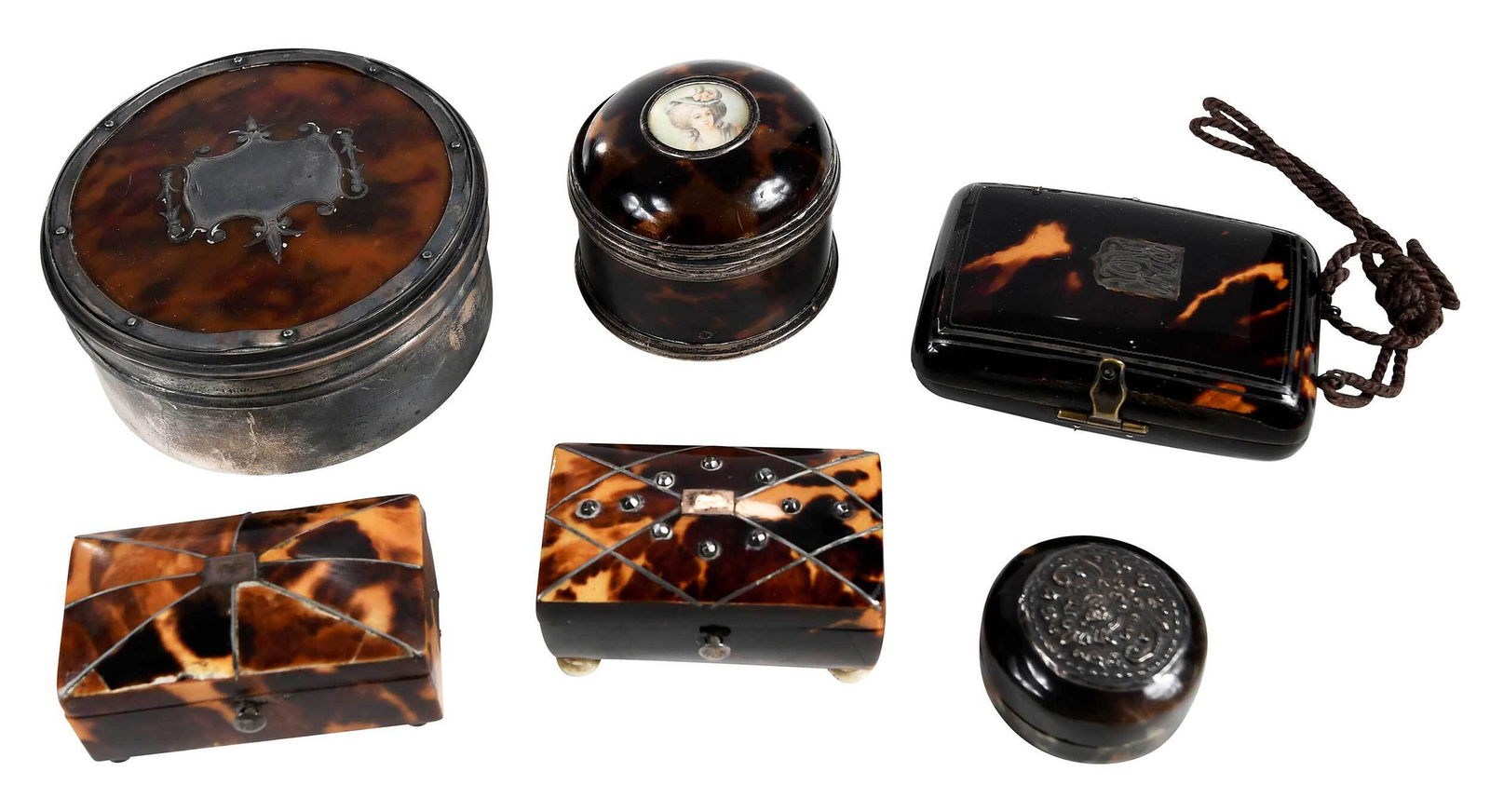 Six Tortoiseshell Cases With Silver (1 of 9)