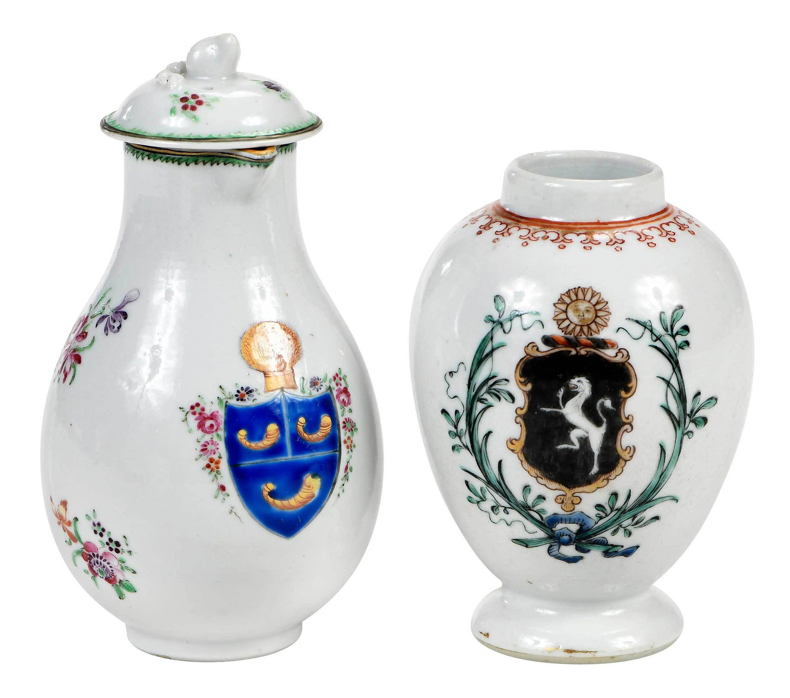 Two Chinese Export Armorial Porcelain Objects, Dale and Farquharson (1 of 11)