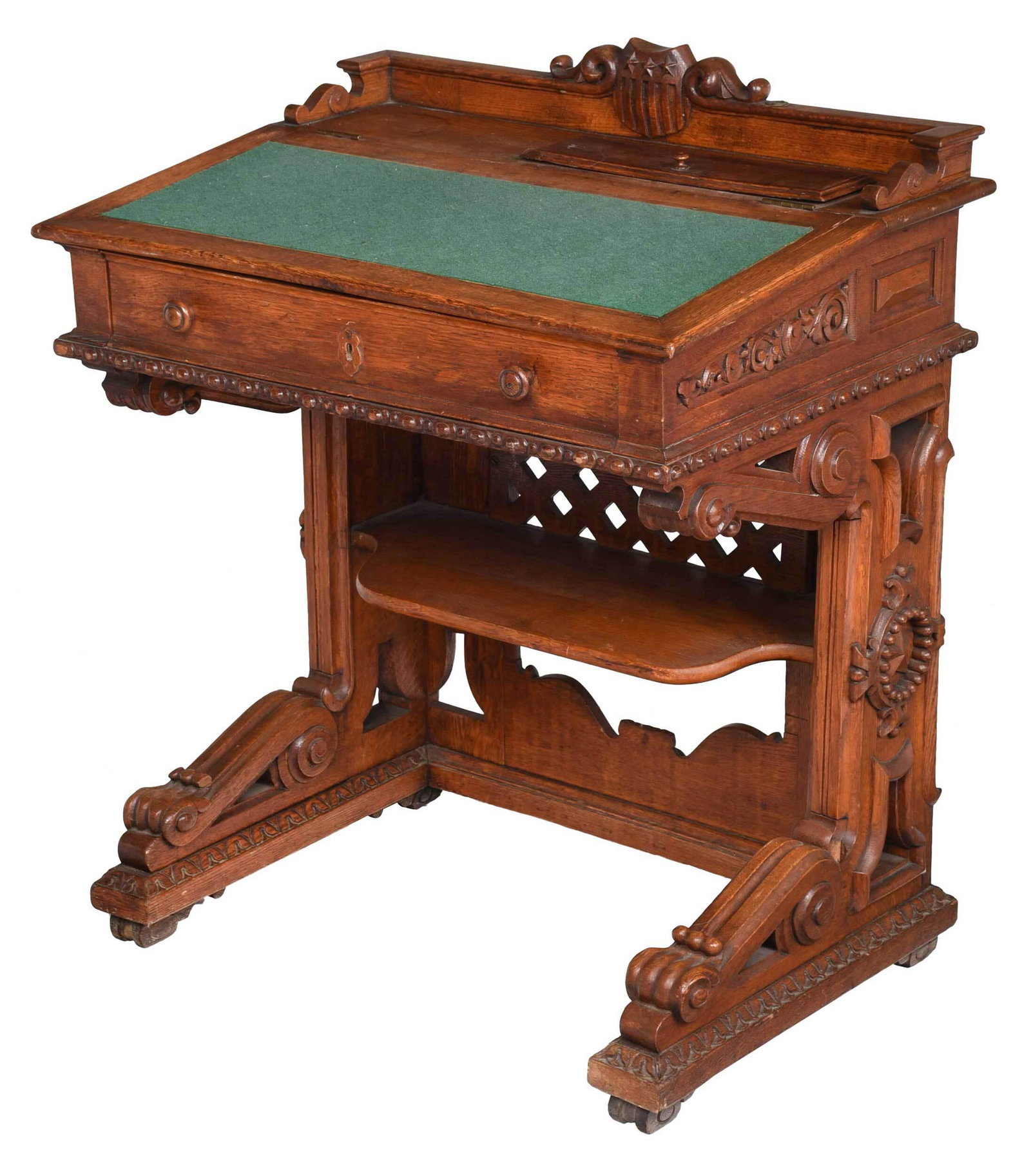 Rare American House of Representatives Oak Desk (1 of 13)