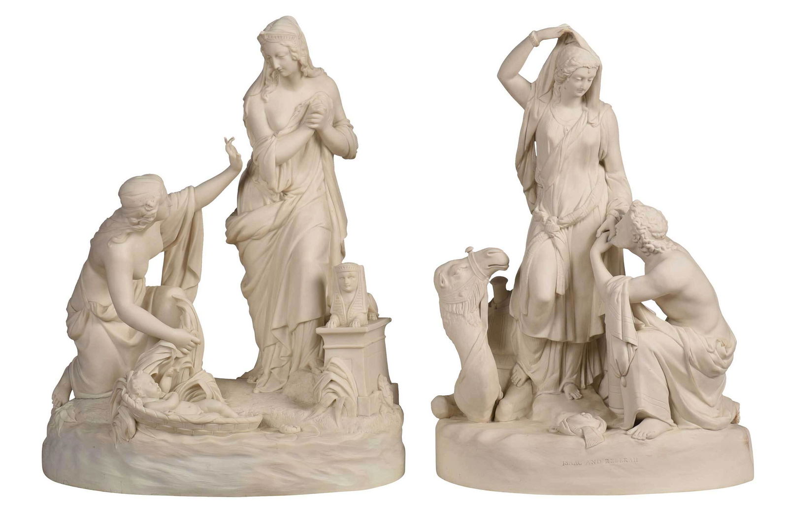 Two Large Parian Ware Biblical Scenes (1 of 16)