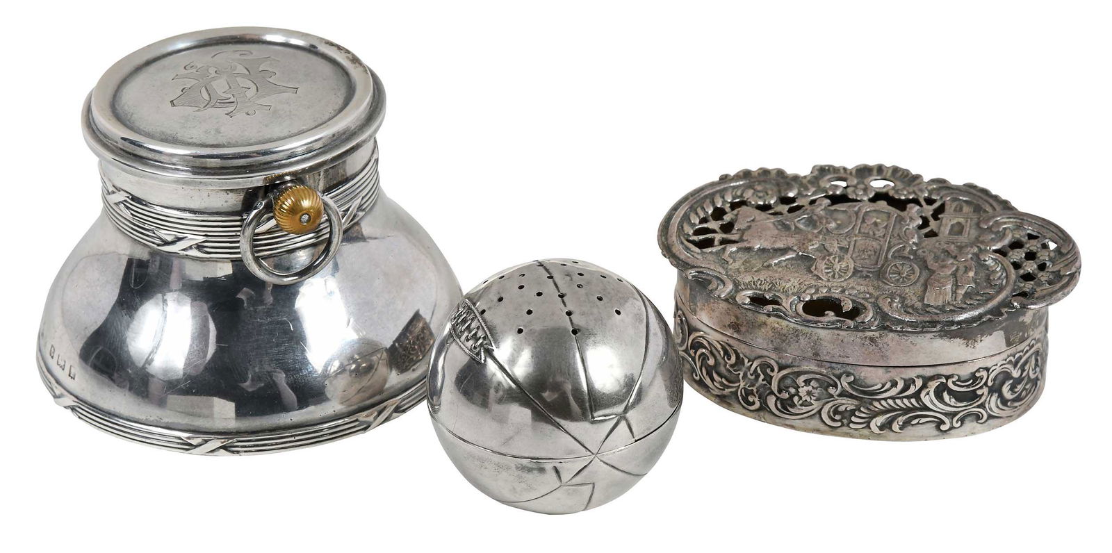 Three English Silver Novelty Items (1 of 16)