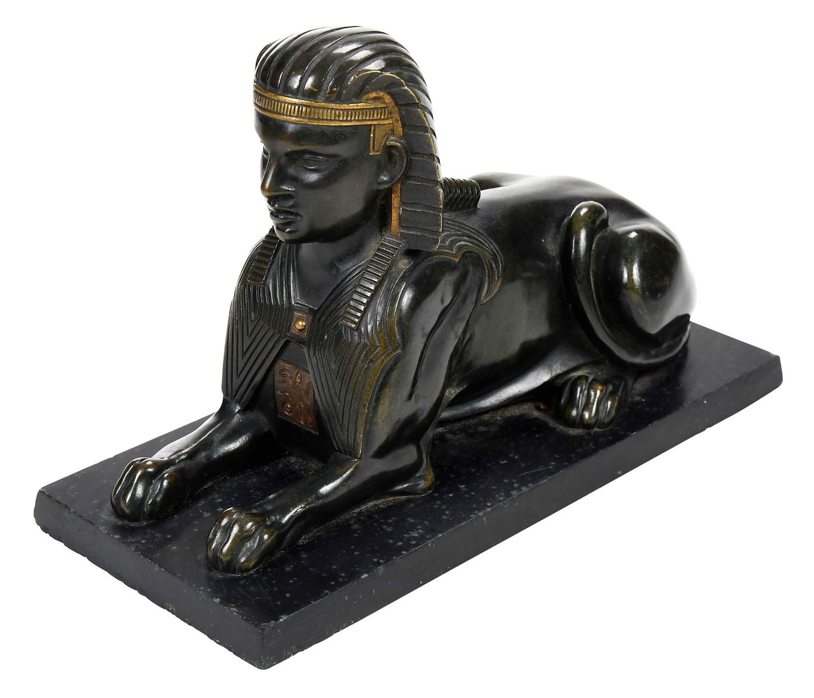 Grand Tour Bronze Sphinx on Slate Base (1 of 9)