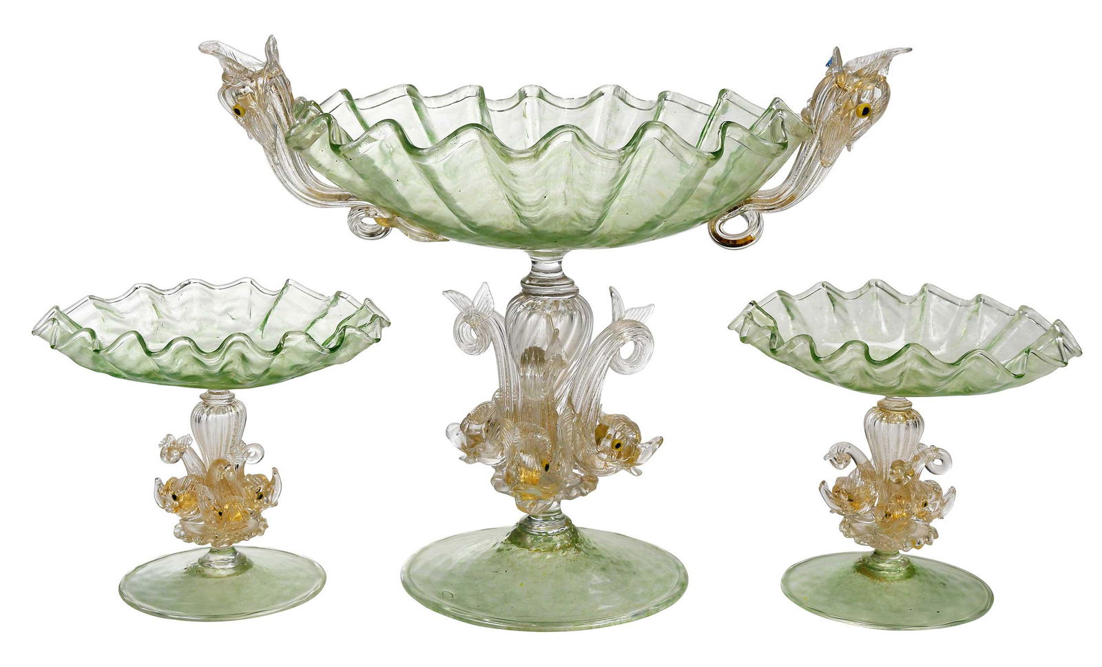 Three Murano Glass Dolphin Table Objects (1 of 11)