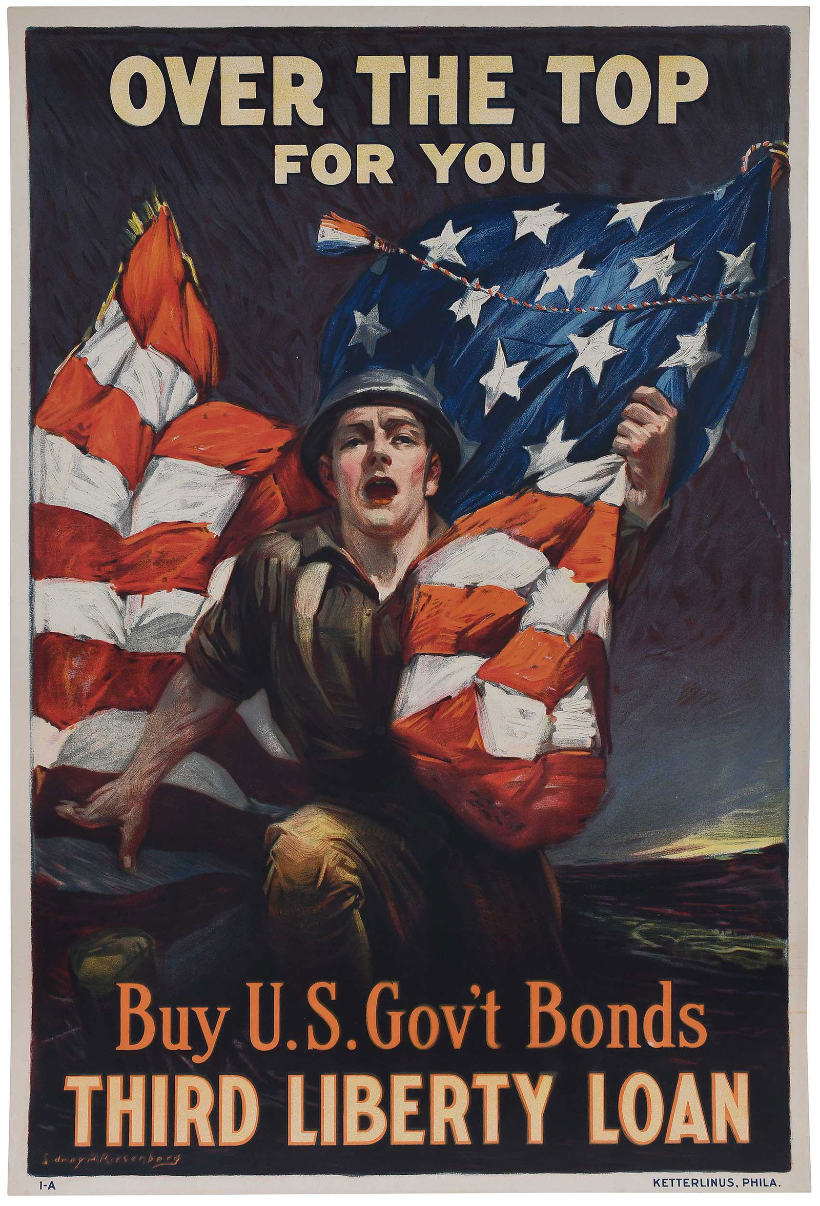 WWI Poster, Sidney H. Riesenberg (1 of 6)