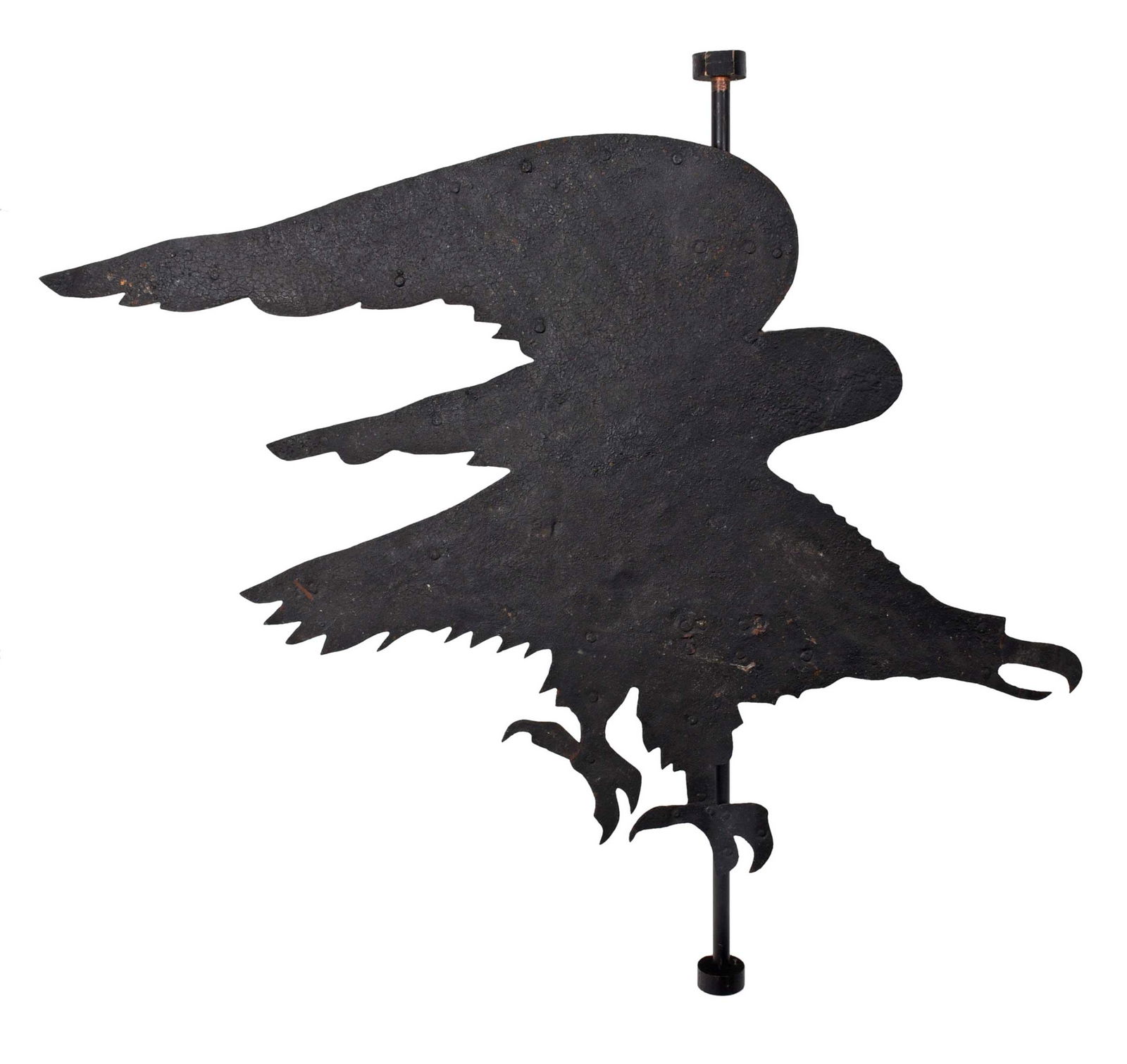Folk Art Cut Sheet Iron Eagle Form Weathervane (1 of 7)