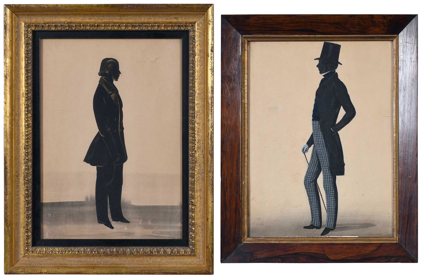 Two British or American School Silhouette Portraits (1 of 7)