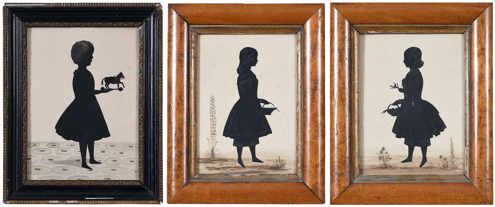 Three American School Silhouette Portraits (1 of 9)