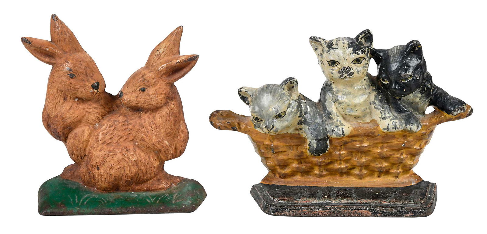 Two Animal Theme Cast Iron Doorstops (#0275) on Mar 23, 2023 | Brunk Auctions in NC Two Animal Theme Cast Iron Doorstops (#0275) on Mar 23, 2023 | Brunk Auctions in NC