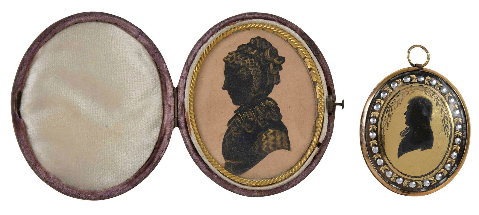 Two American or British School Silhouette Portraits (1 of 4)