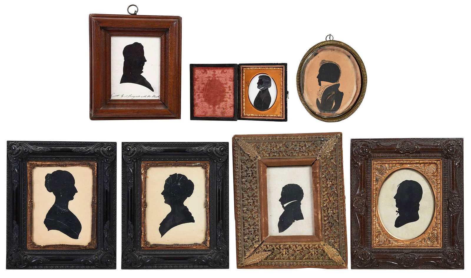 Seven American or British School Silhouette Portraits (1 of 6)