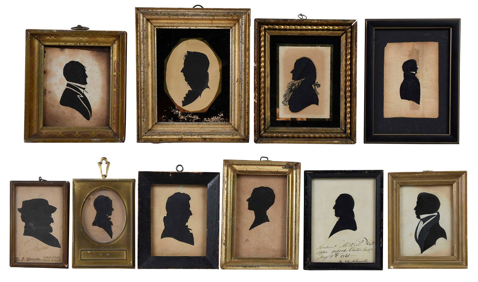 Ten American or British School Silhouette Portraits (1 of 10)