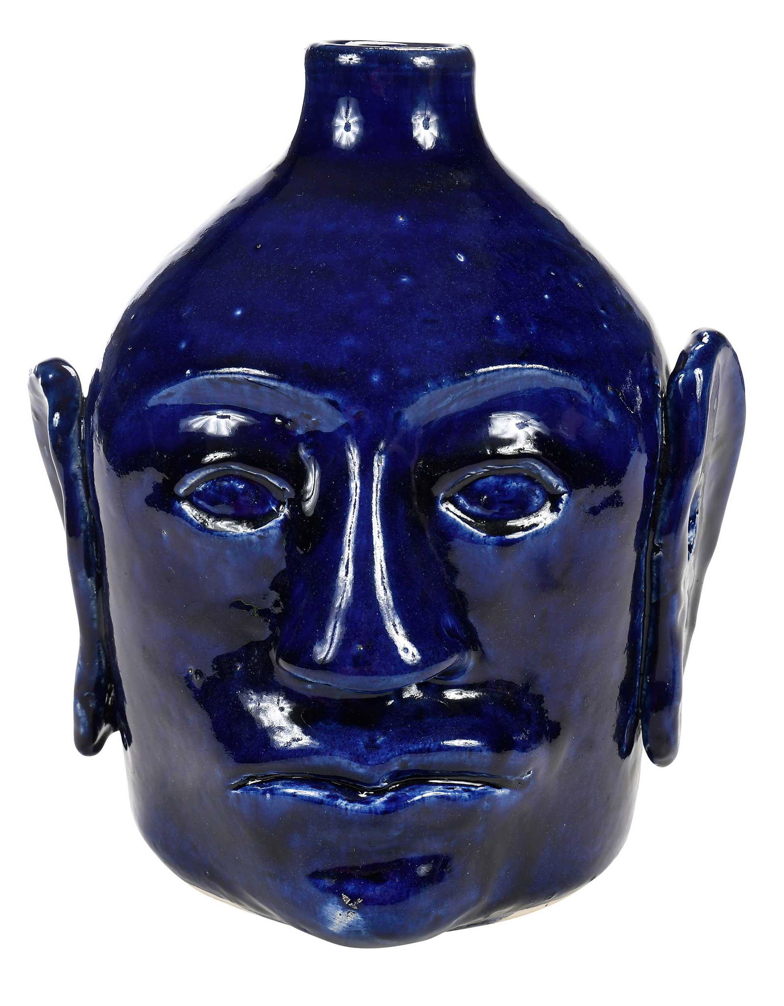Edwin Meaders Blue Face Jug (1 of 7)