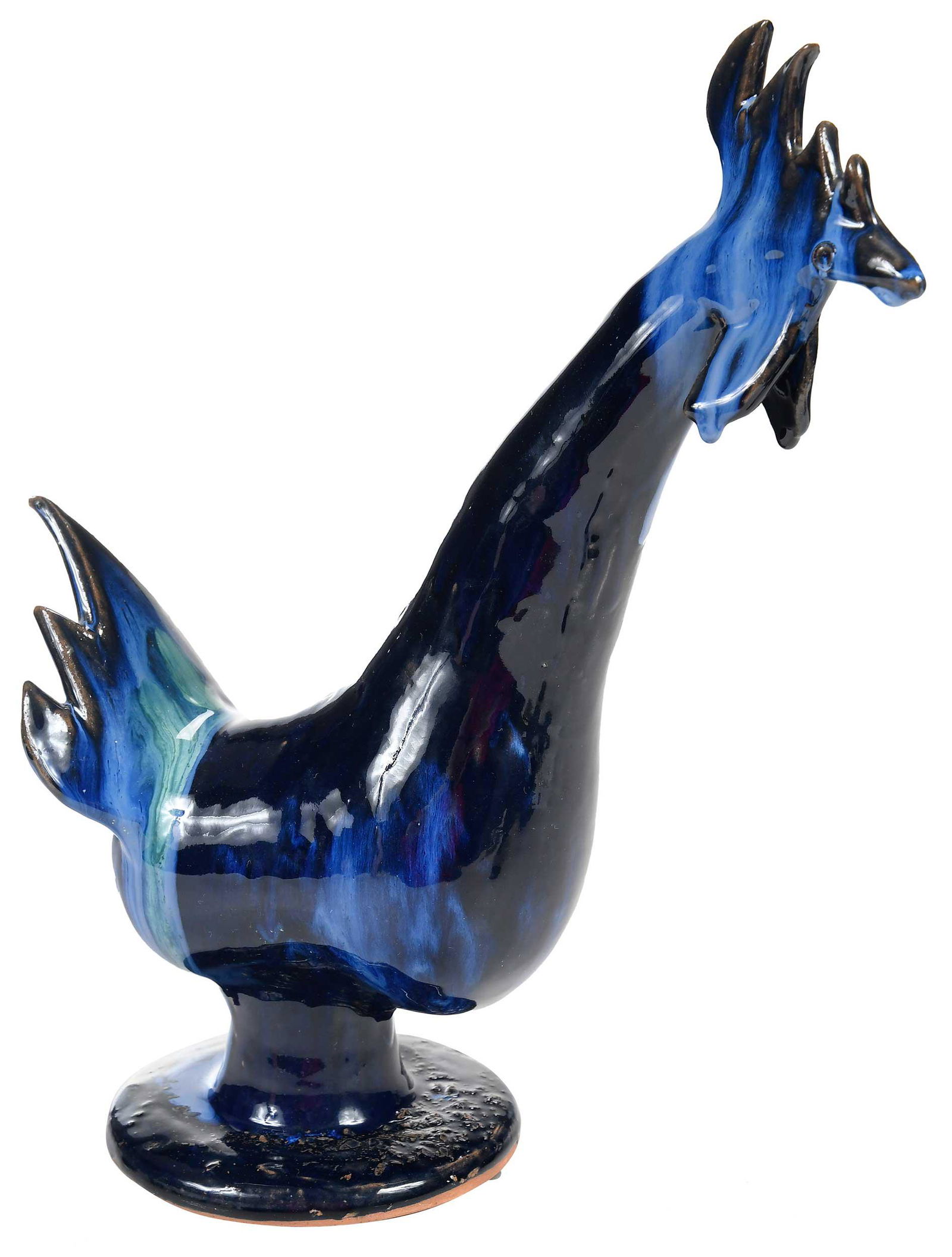 Rare Large Charlie Brown Stoneware Rooster (1 of 11)