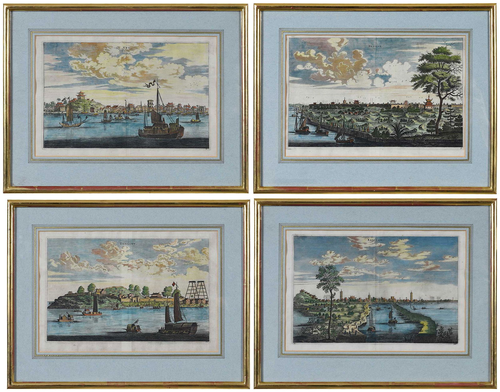 Four Engravings of Chinese Ports, Johannes Nieuhof (1 of 18)