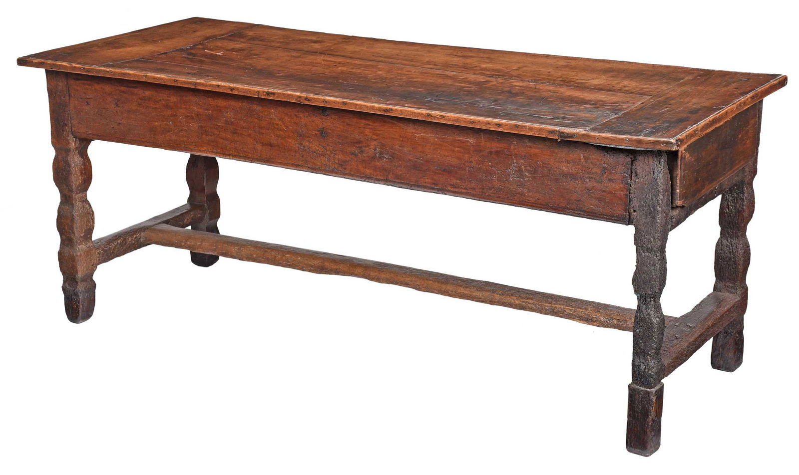 Early French Provincial Fruitwood Farm Table (1 of 9)