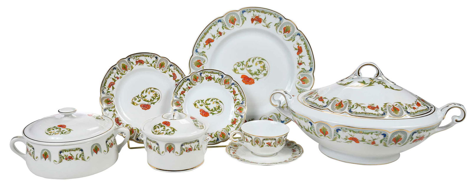 Large Haviland Limoges Porcelain Dinner Service for 18 (1 of 14)