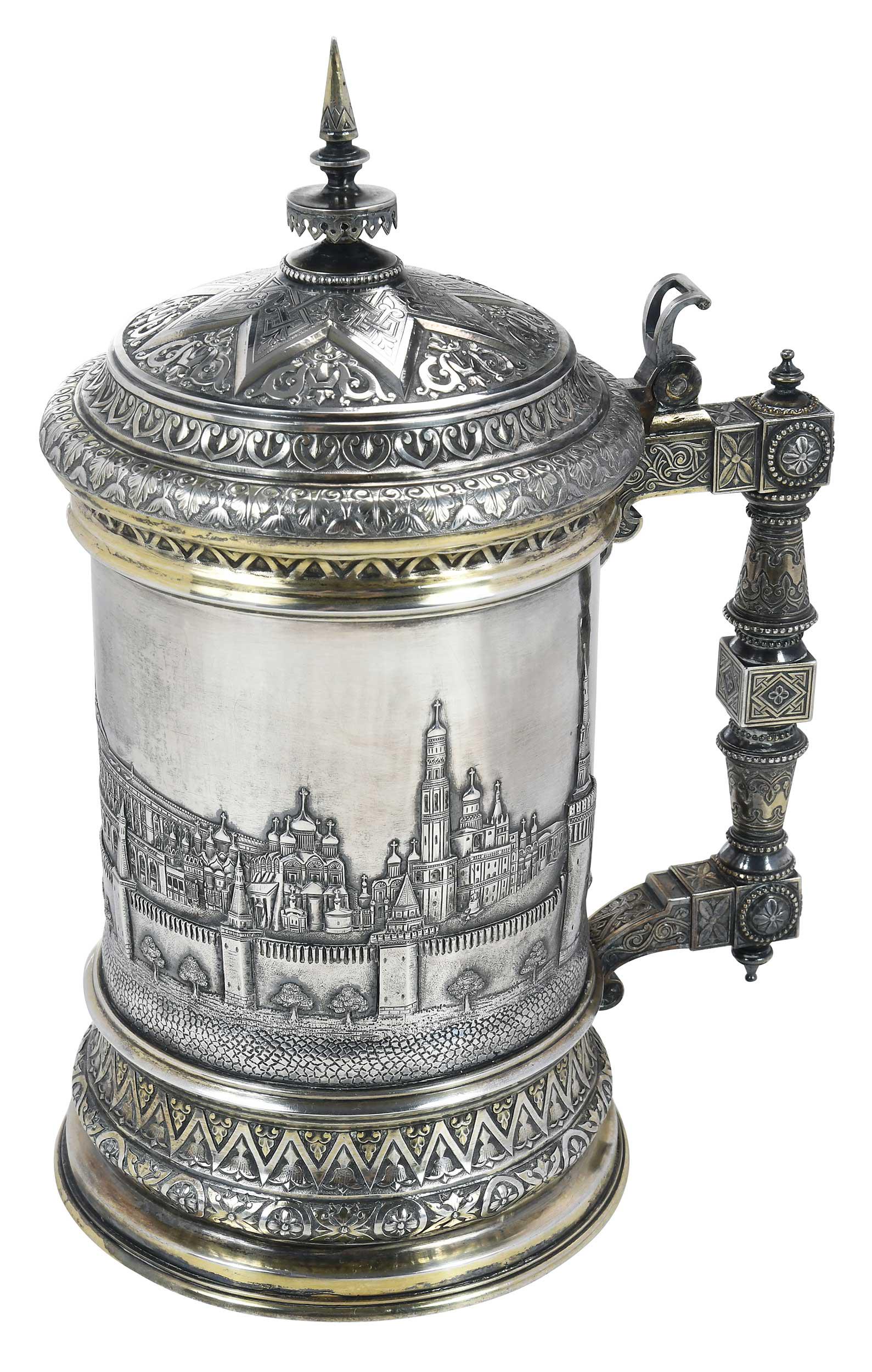 Russian Silver Kremlin Tankard (1 of 13)