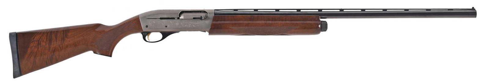 Ducks Unlimited Remington 11-28 Shotgun: 12 gauge, SN 98DU-2253, 27-1/4 in. barrel, raised barrel rib, double bead sights, 2-3/4 in or 3 in. shell capacity, right side of barrel stamped "REMINGTON ARMS COMPANY INC., ILLION, N.Y.", hallmarks 