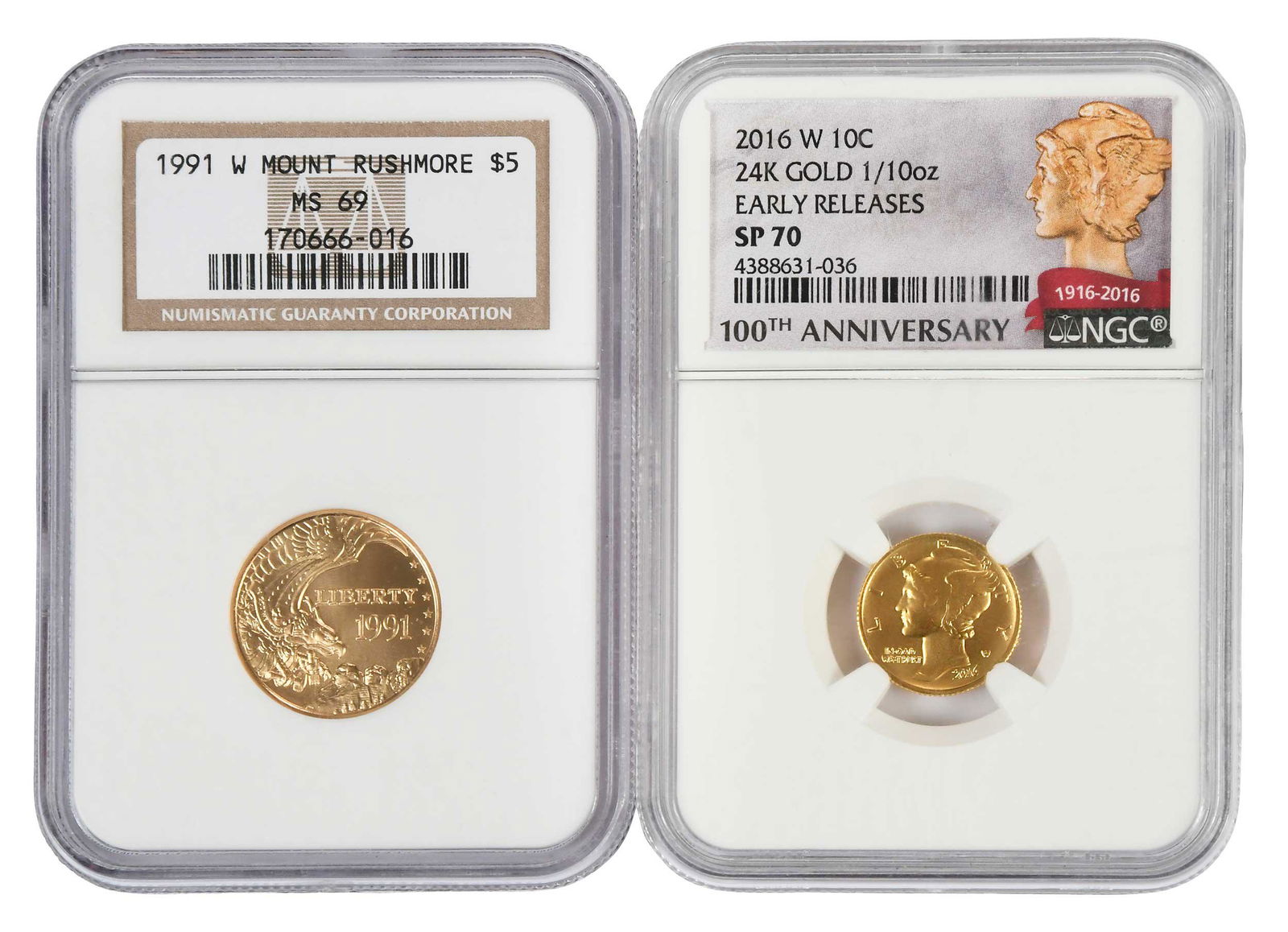 Two Commemorative Gold Coins (1 of 4)