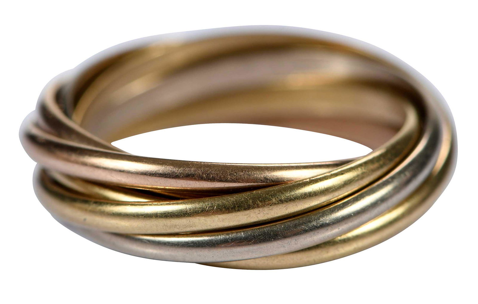 Cartier Trinity Tricolor 18kt. Seven Band Ring (1 of 6)