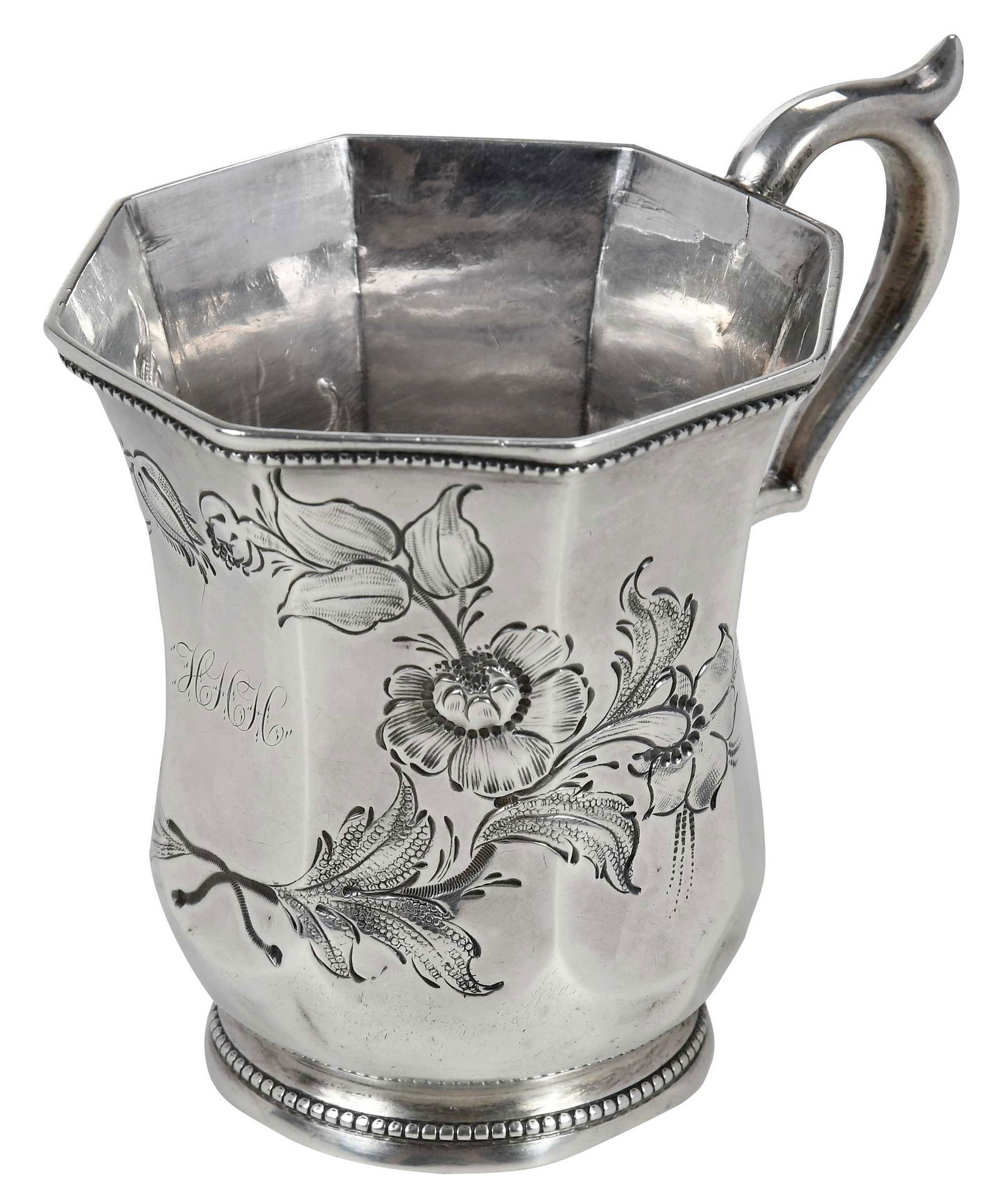 New Orleans Coin Silver Mug, Hyde and Goodrich (1 of 11)