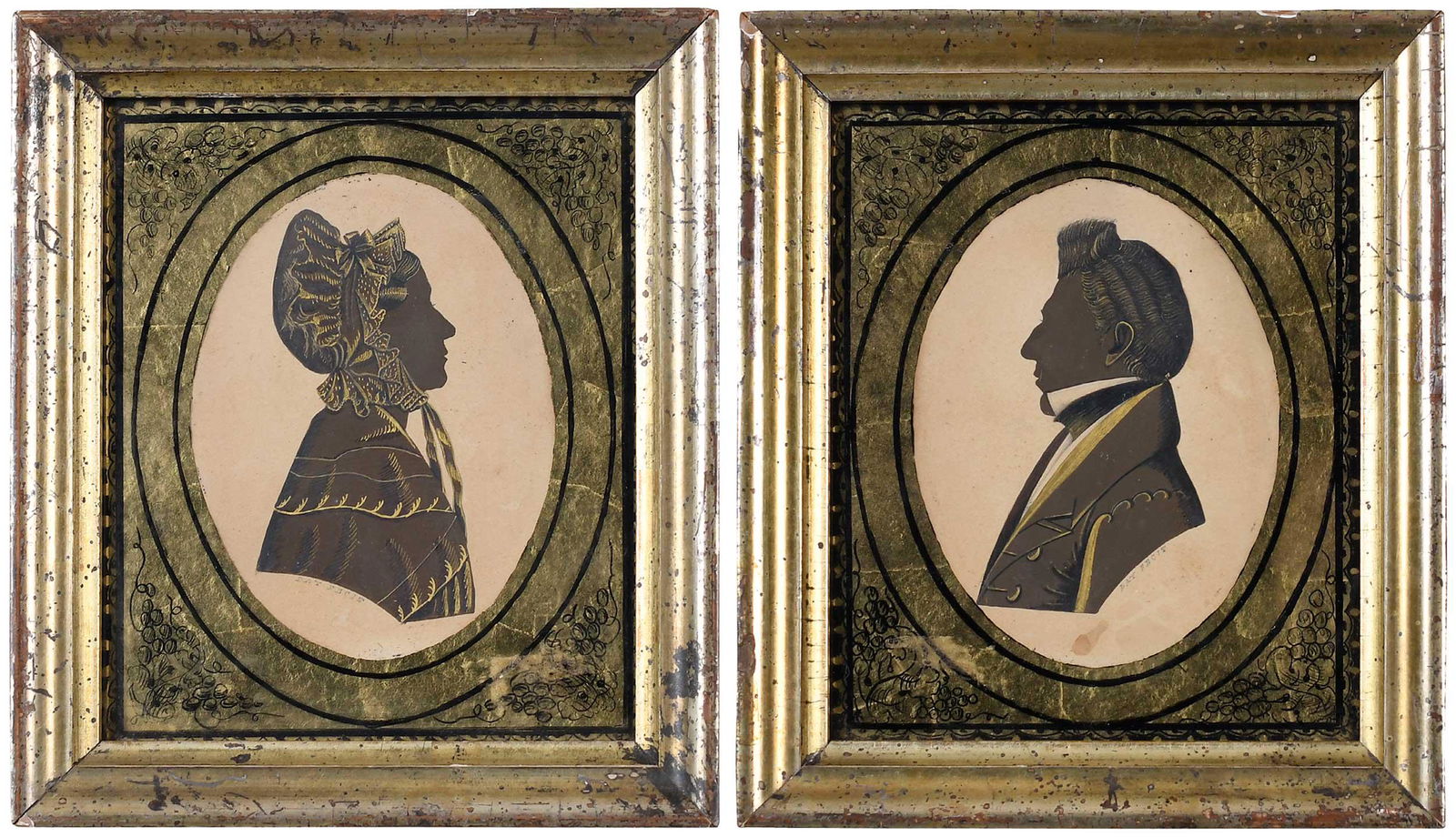 Pair Augustus Day Silhouette Portraits (1 of 9)