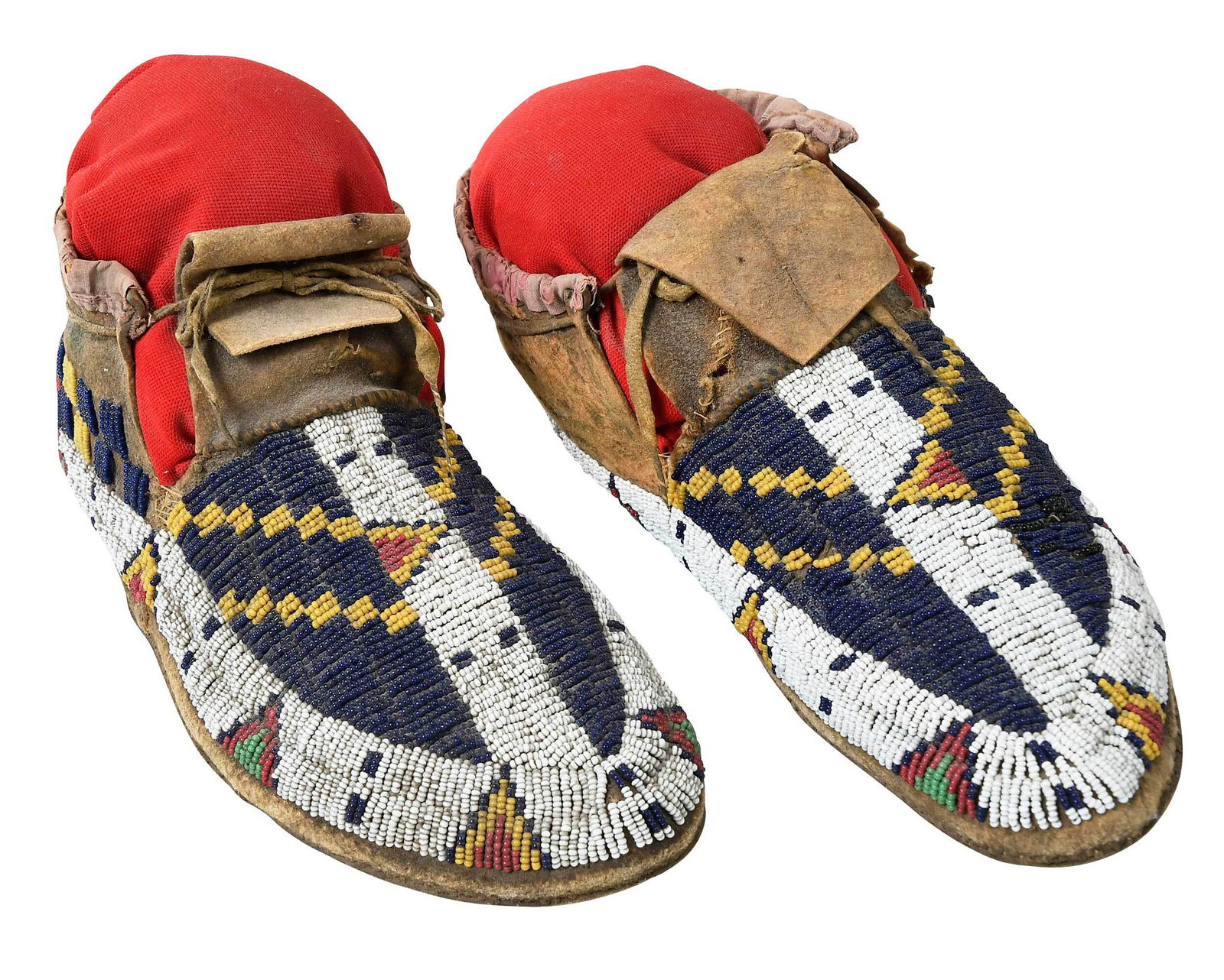 Men's Plains Beaded Hide Moccasins (1 of 11)