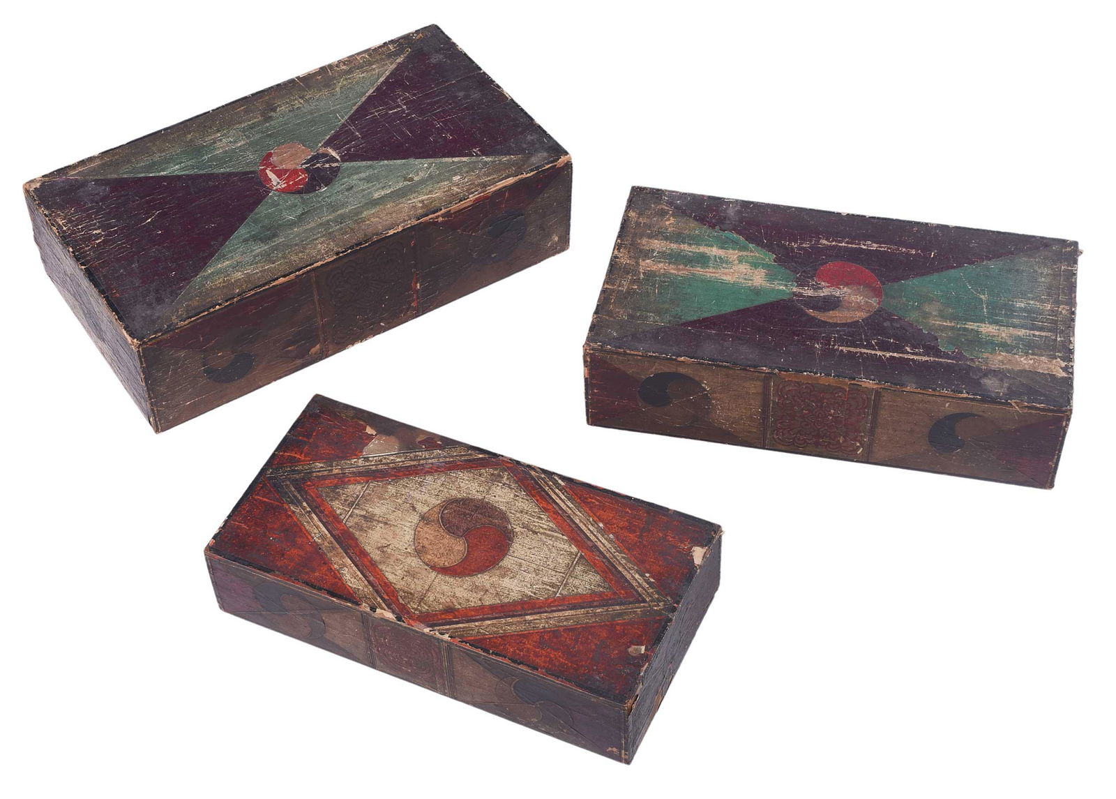 Three Korean Wooden Boxes (1 of 7)
