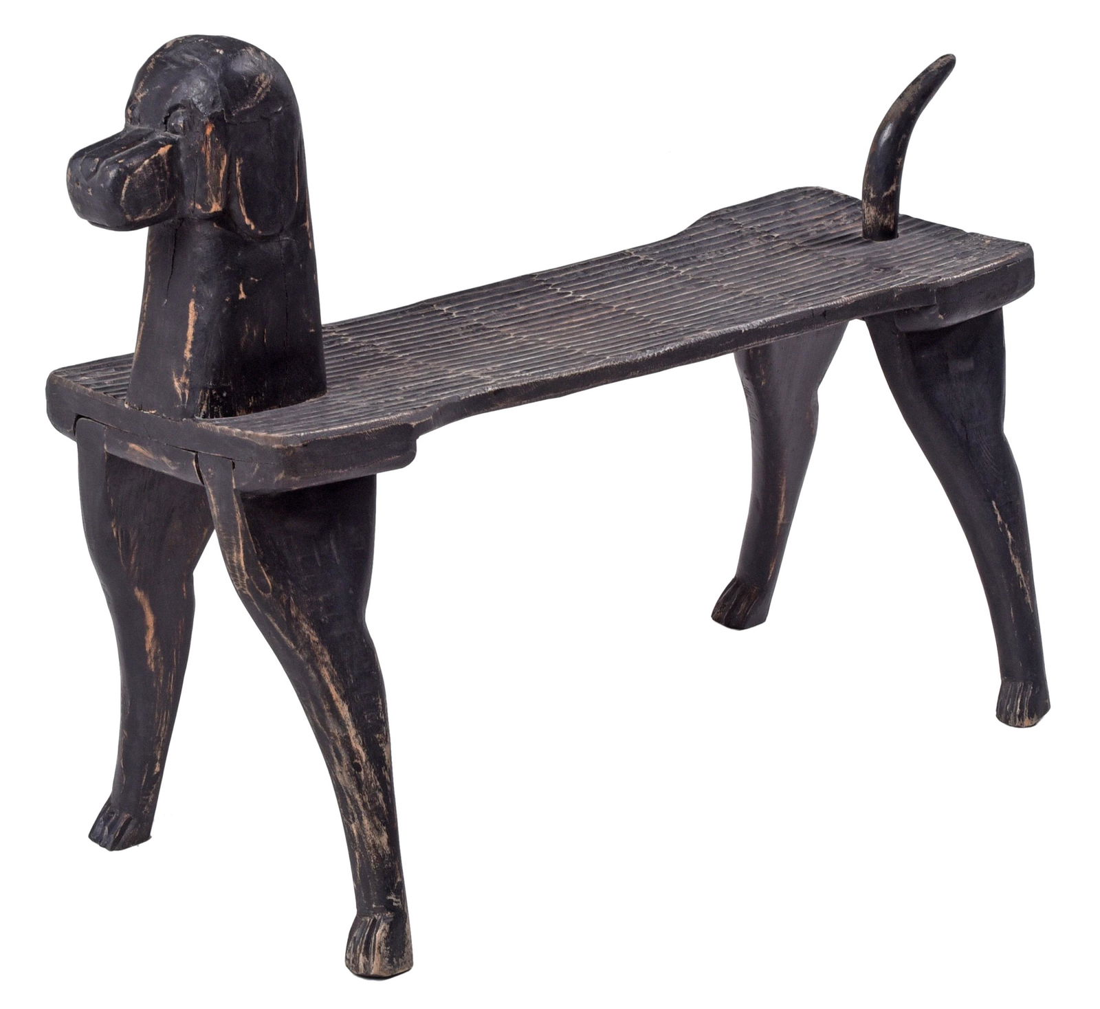 Folk Art Dog Bench (1 of 3)