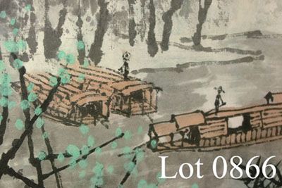 Chinese ink and gouache, - 2