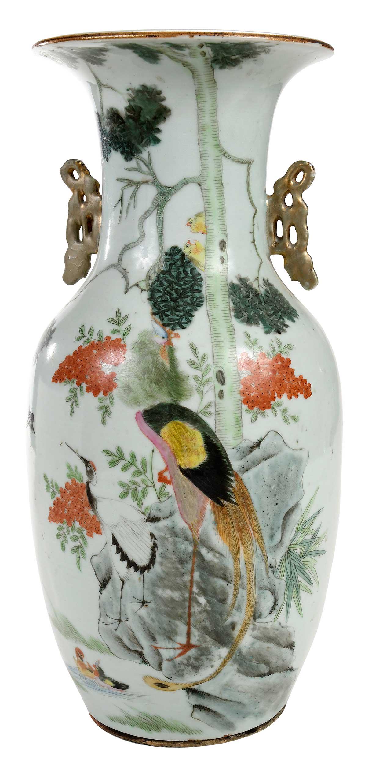 Chinese Enamel Decorated Porcelain Vase (1 of 15)