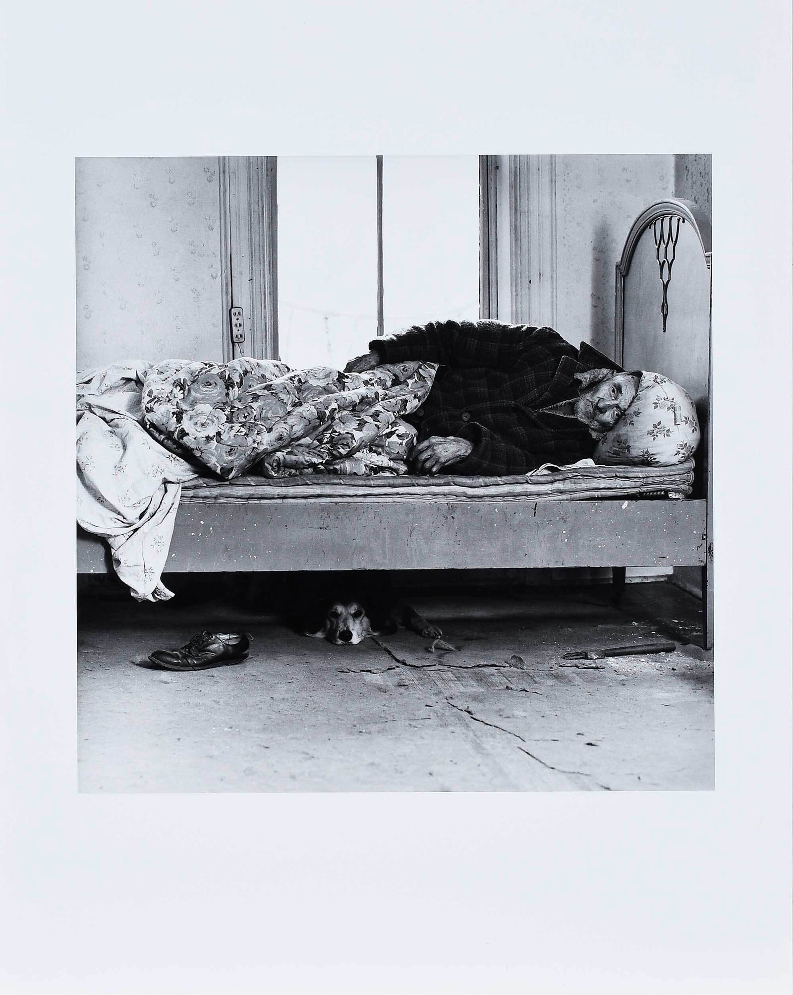 Bruce Davidson: (American, b. 1933) Man's Best Friend, signed print verso, gelatin silver print, 20 x 16 in.; unframed Provenance: Private Collection, Wisconsin