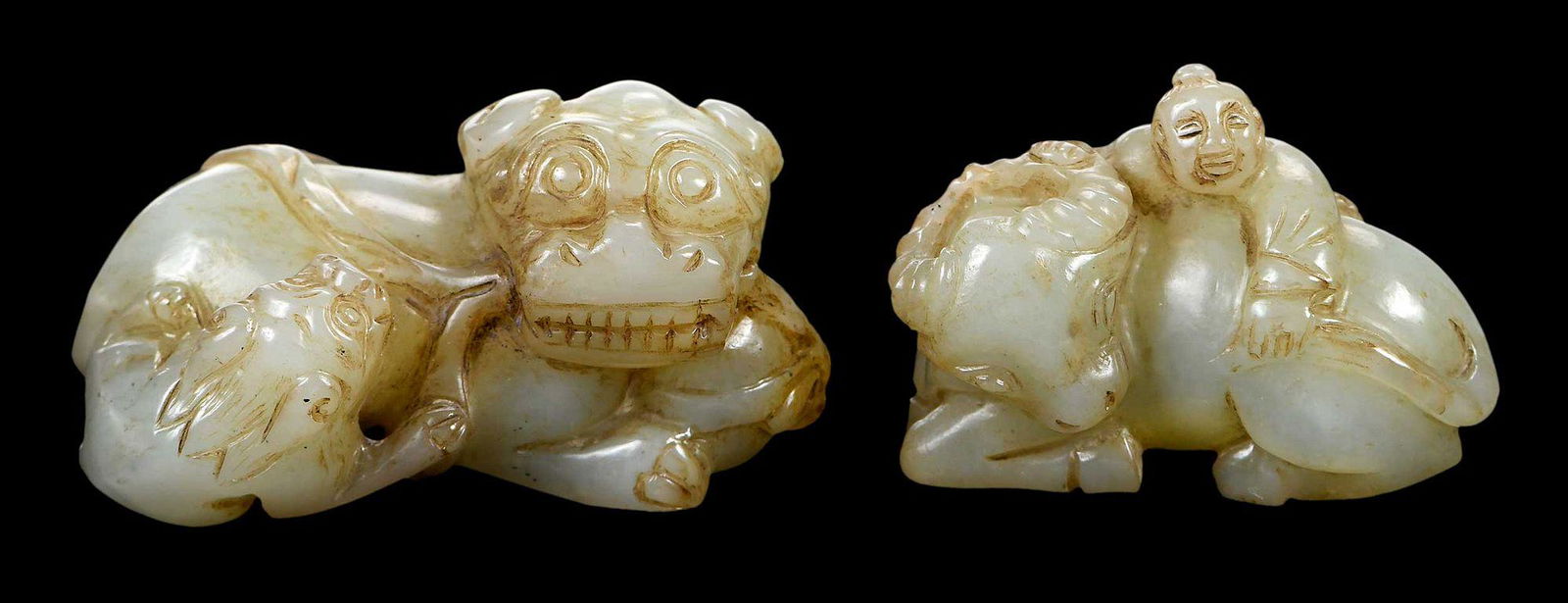 Two Chinese Carved Hardstone Animal Groups (1 of 10)