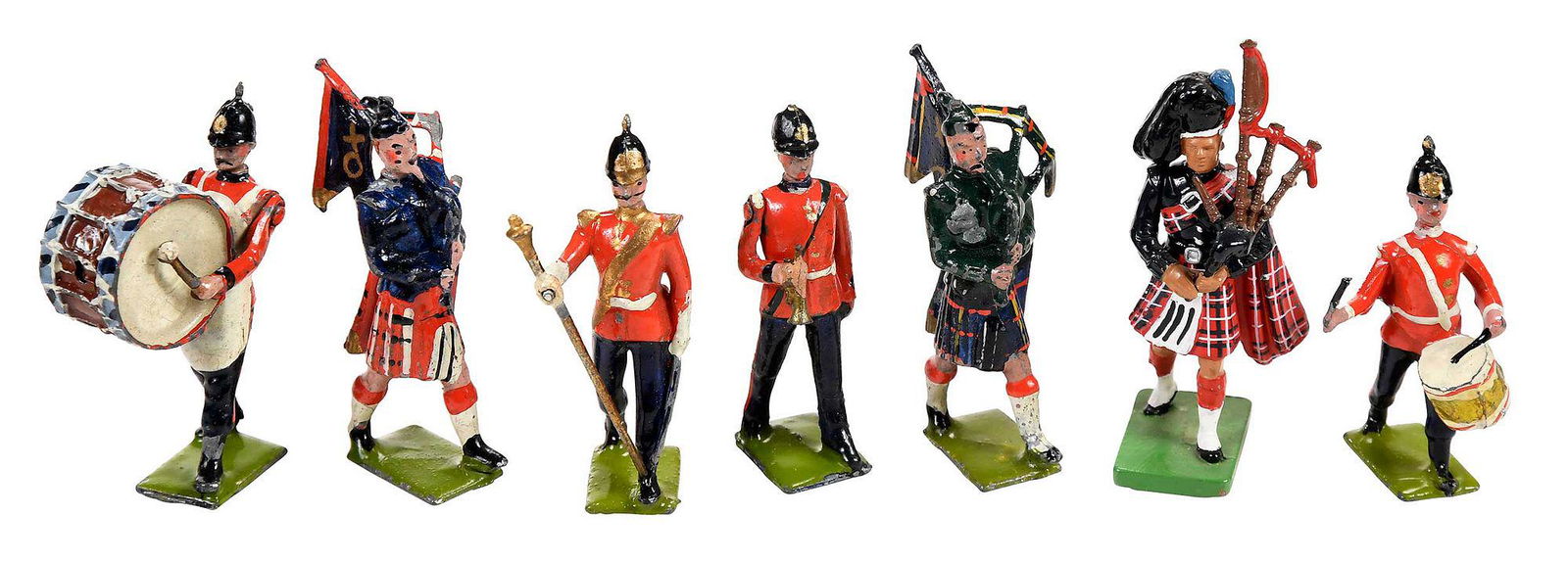 Group of 125 Britains' Lead Toy Soldiers with Tin Box, Pre-War (1 of 5)