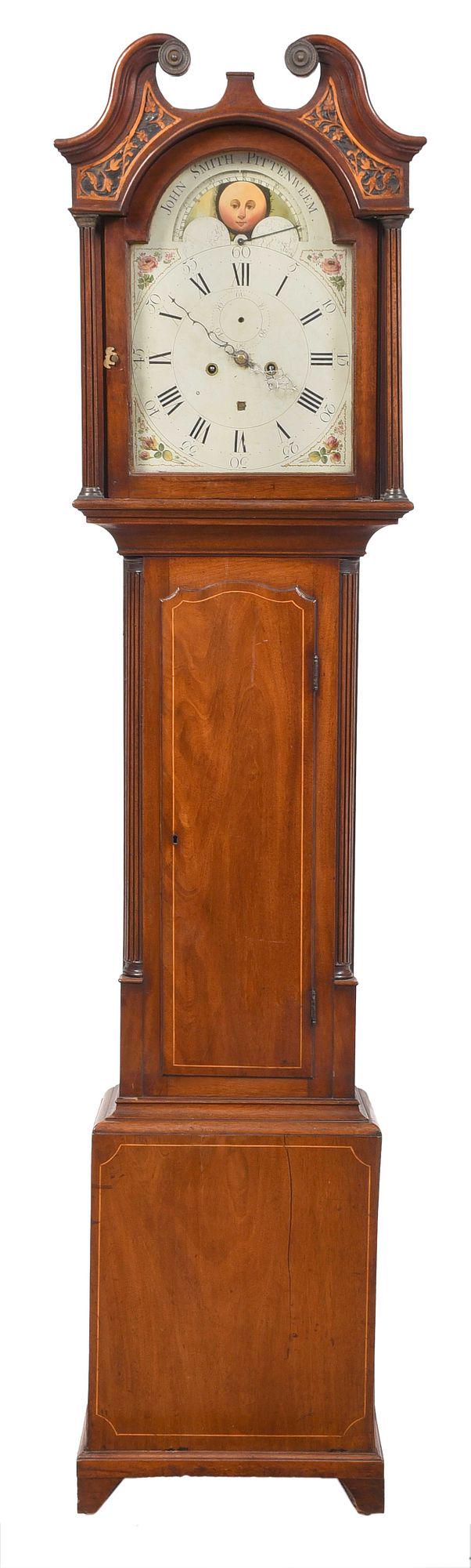 John Smith Pittenweem Inlaid Mahogany Tall Case Clock (1 of 20)