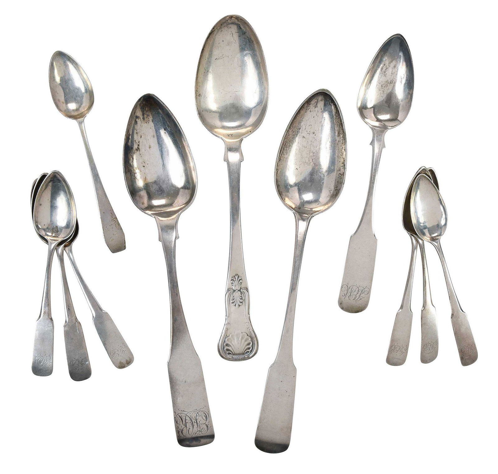Eleven Charleston Coin Silver Spoons (1 of 7)