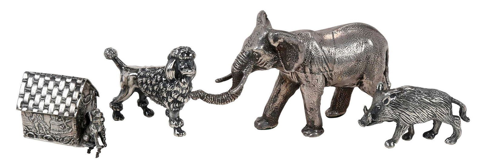 Four Silver Animals Auction