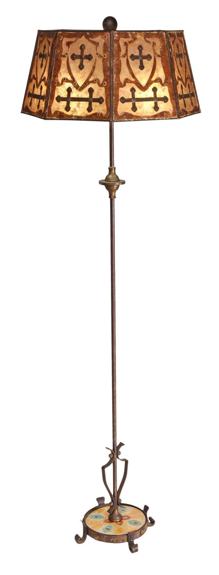 American Spanish Revival Monterey Hand-Wrought Floor Lamp (1 of 7)