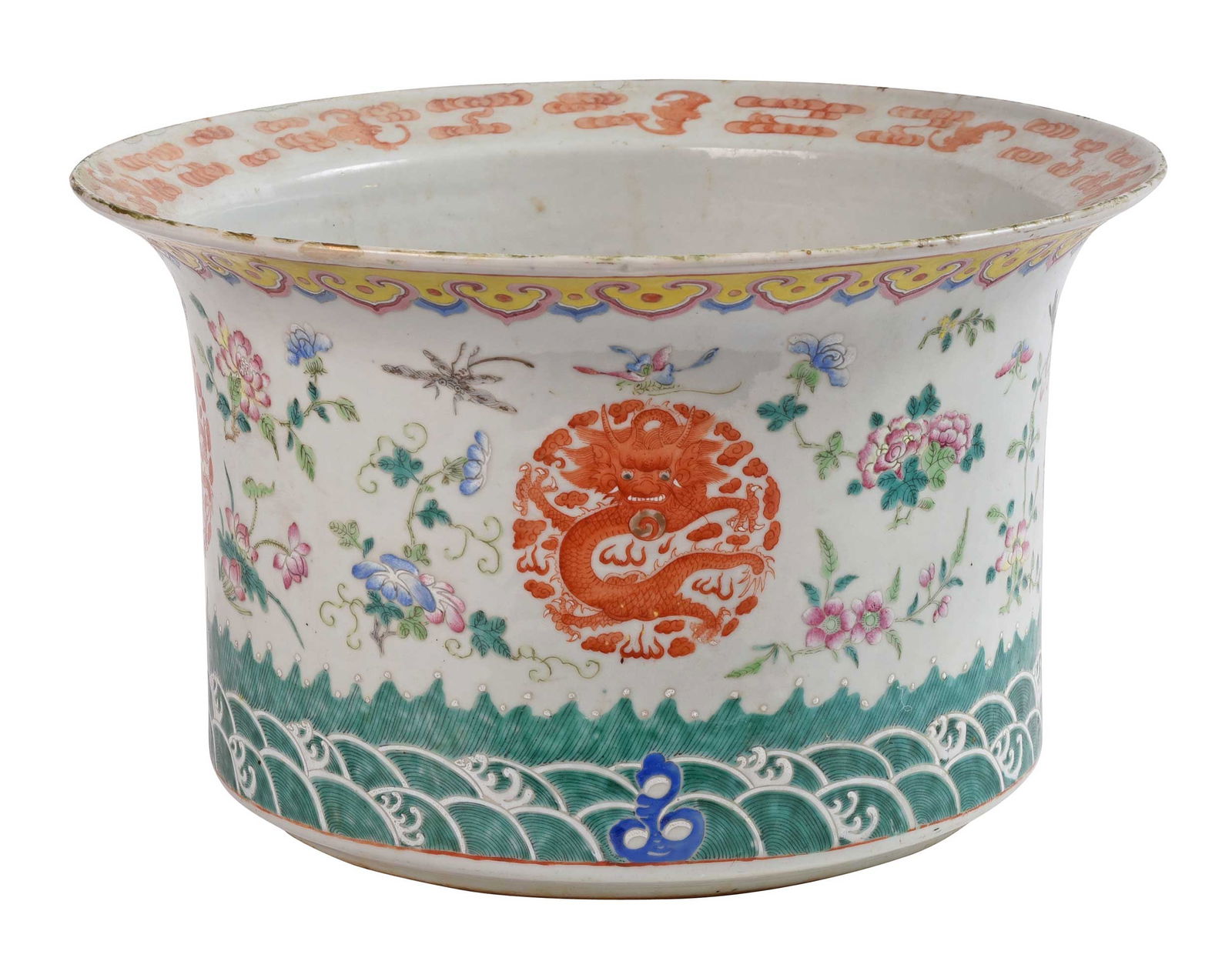 Chinese Famille Verte Porcelain Planter (1 of 8)