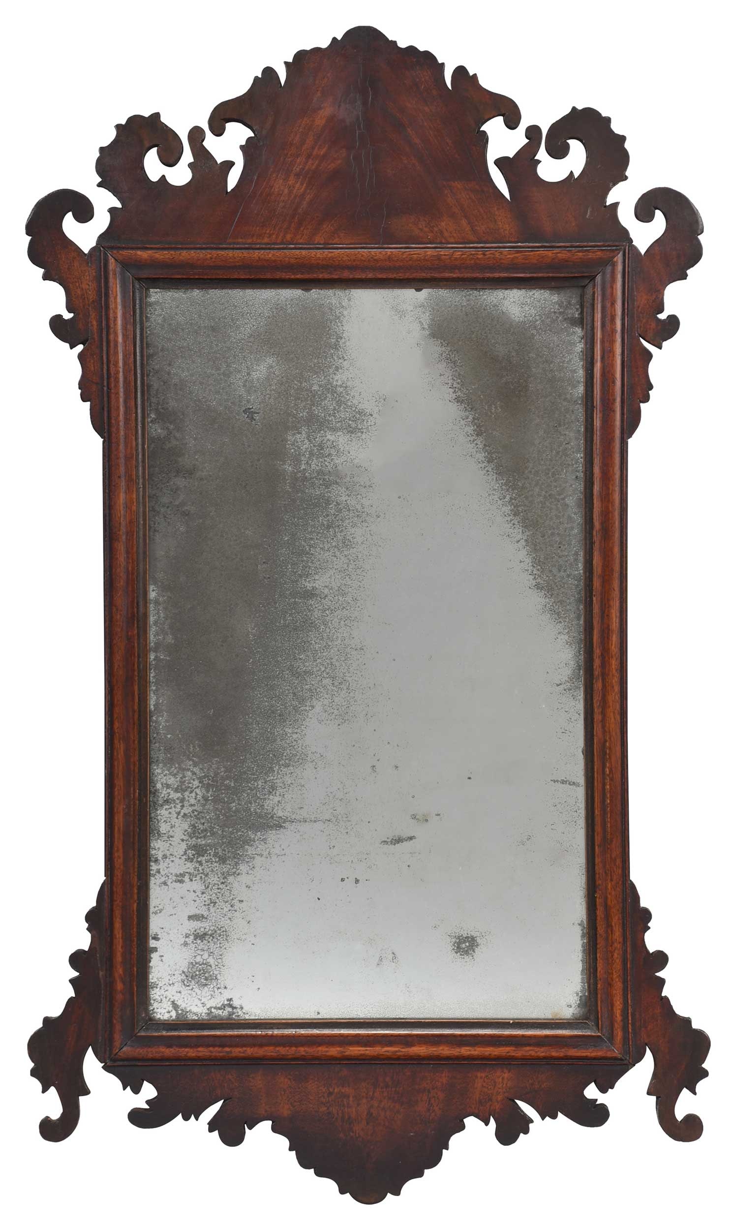Chippendale Carved Mahogany Mirror (1 of 5)