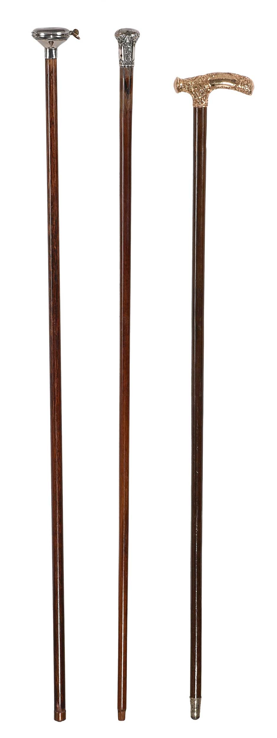 Three 19th Century Rosewood Walking Sticks (1 of 7)