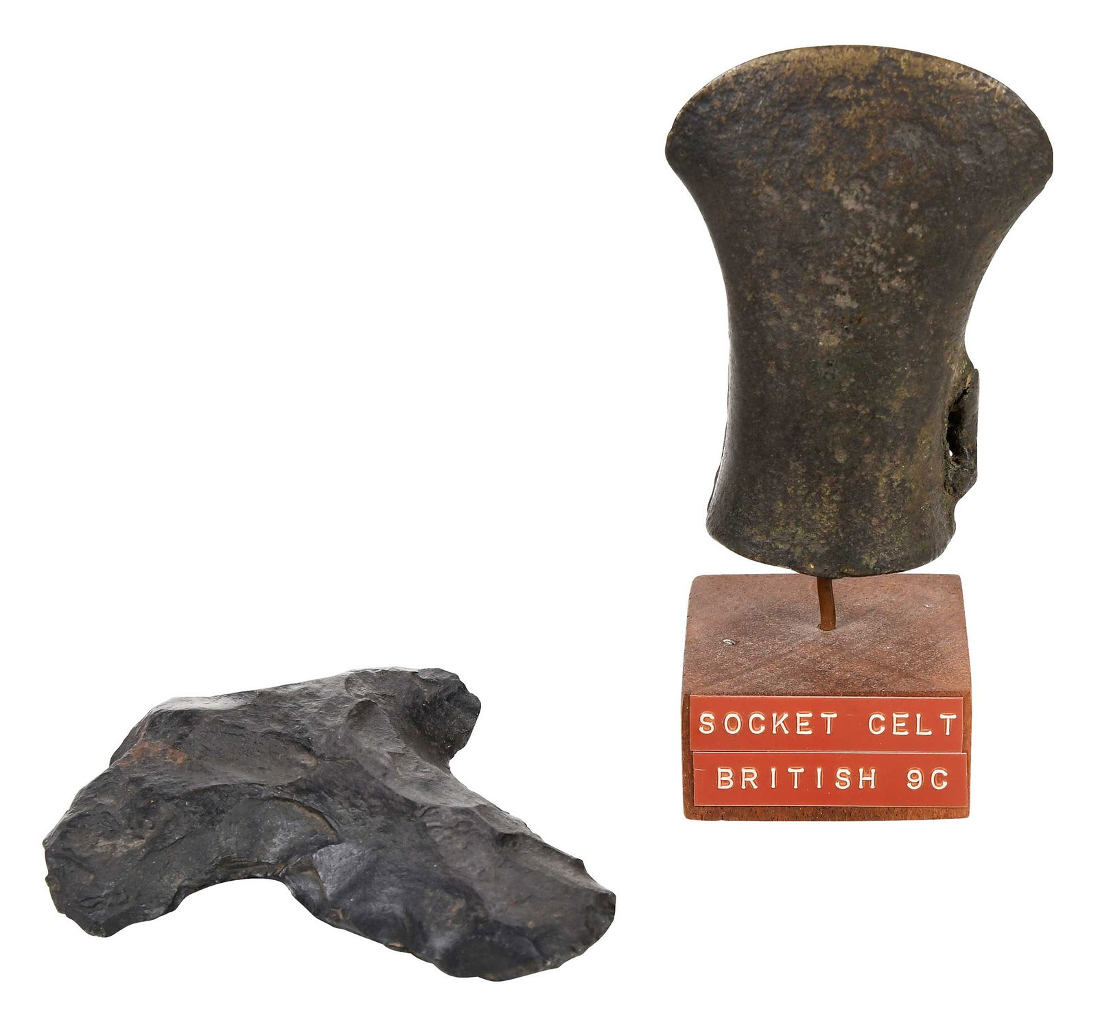 Two Early British and Continental Tools, Bronze Socket Celt (1 of 9)
