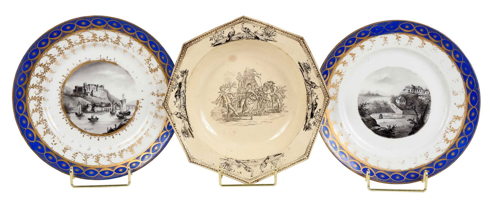 Three British Ceramic Plates, Royal Crown Derby (1 of 10)