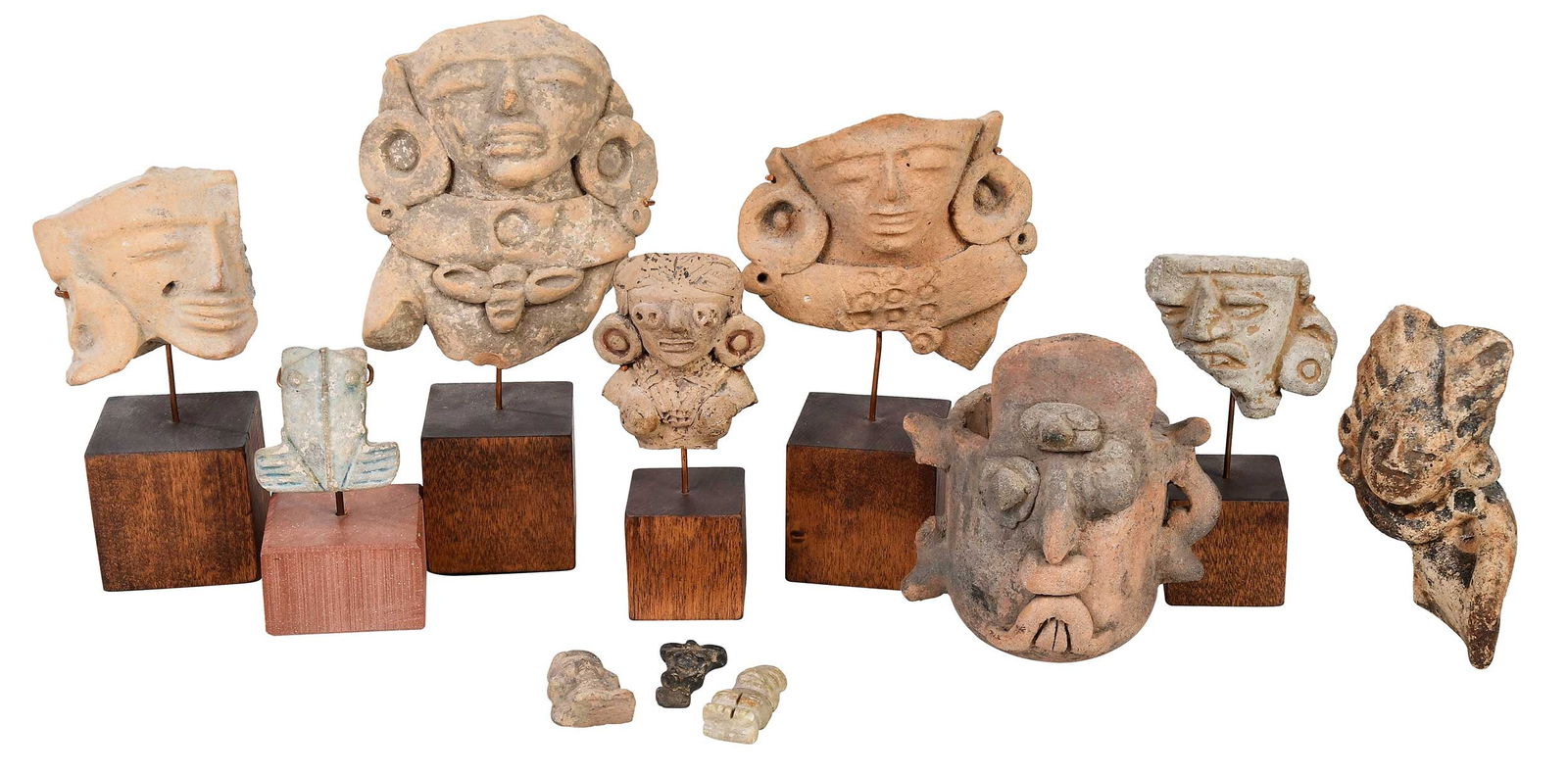 Group of 11 Pre Colombian Style Figures and Head Fragments (1 of 15)