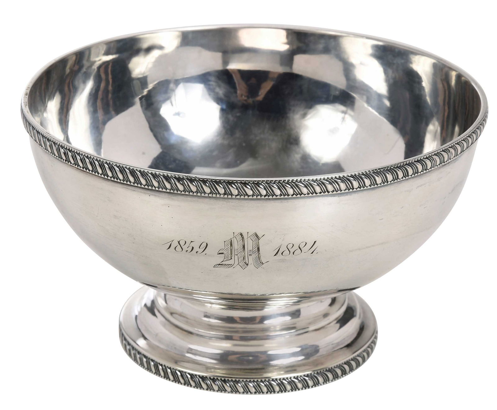 Boston Coin Silver Footed Bowl (1 of 7)