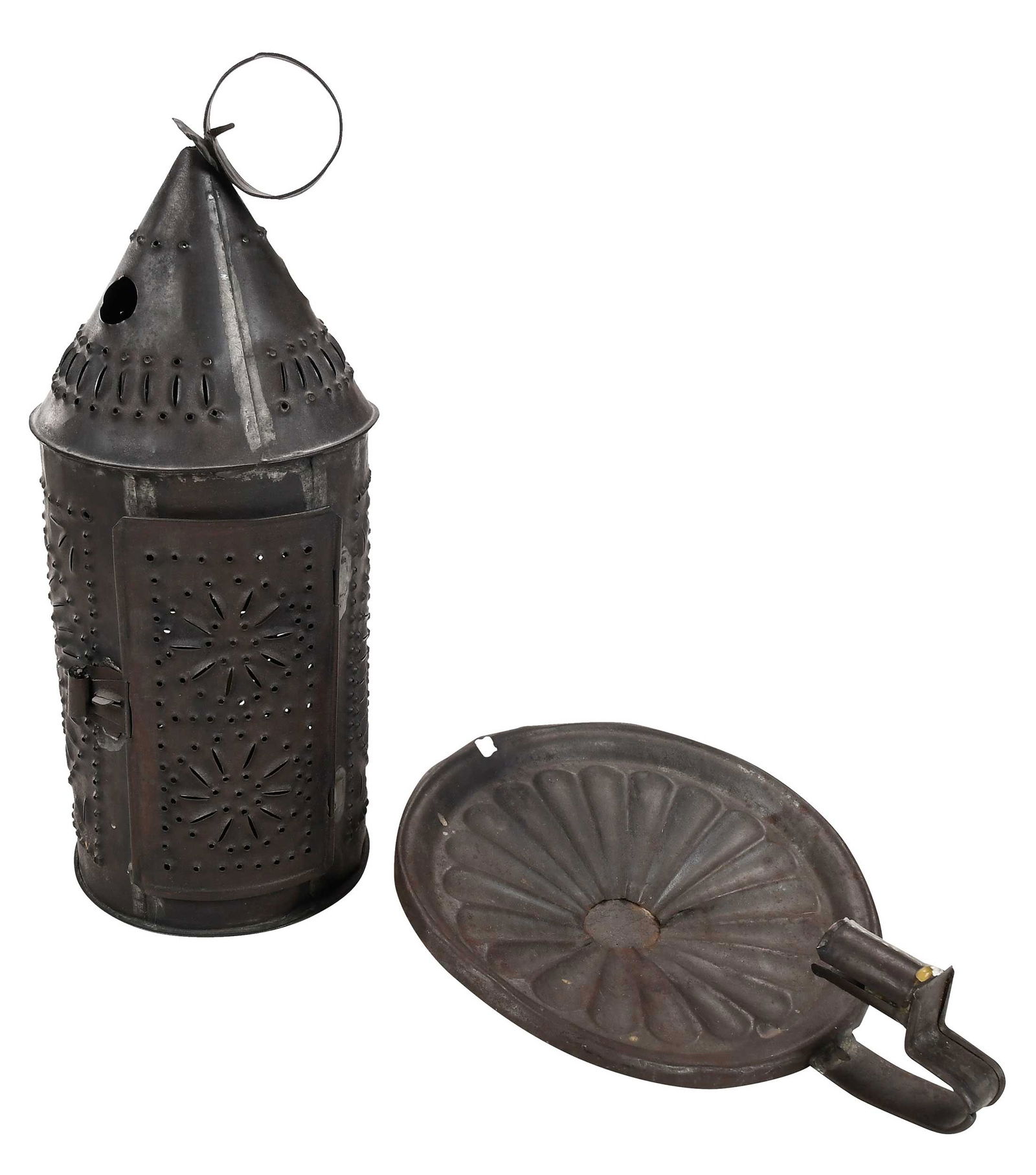 Two Early Tin Lighting Objects (1 of 9)