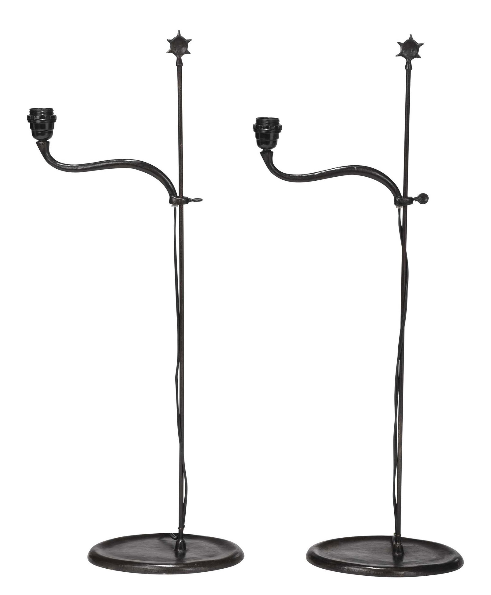 Pair of Wrought Iron Floor Lamps (1 of 4)