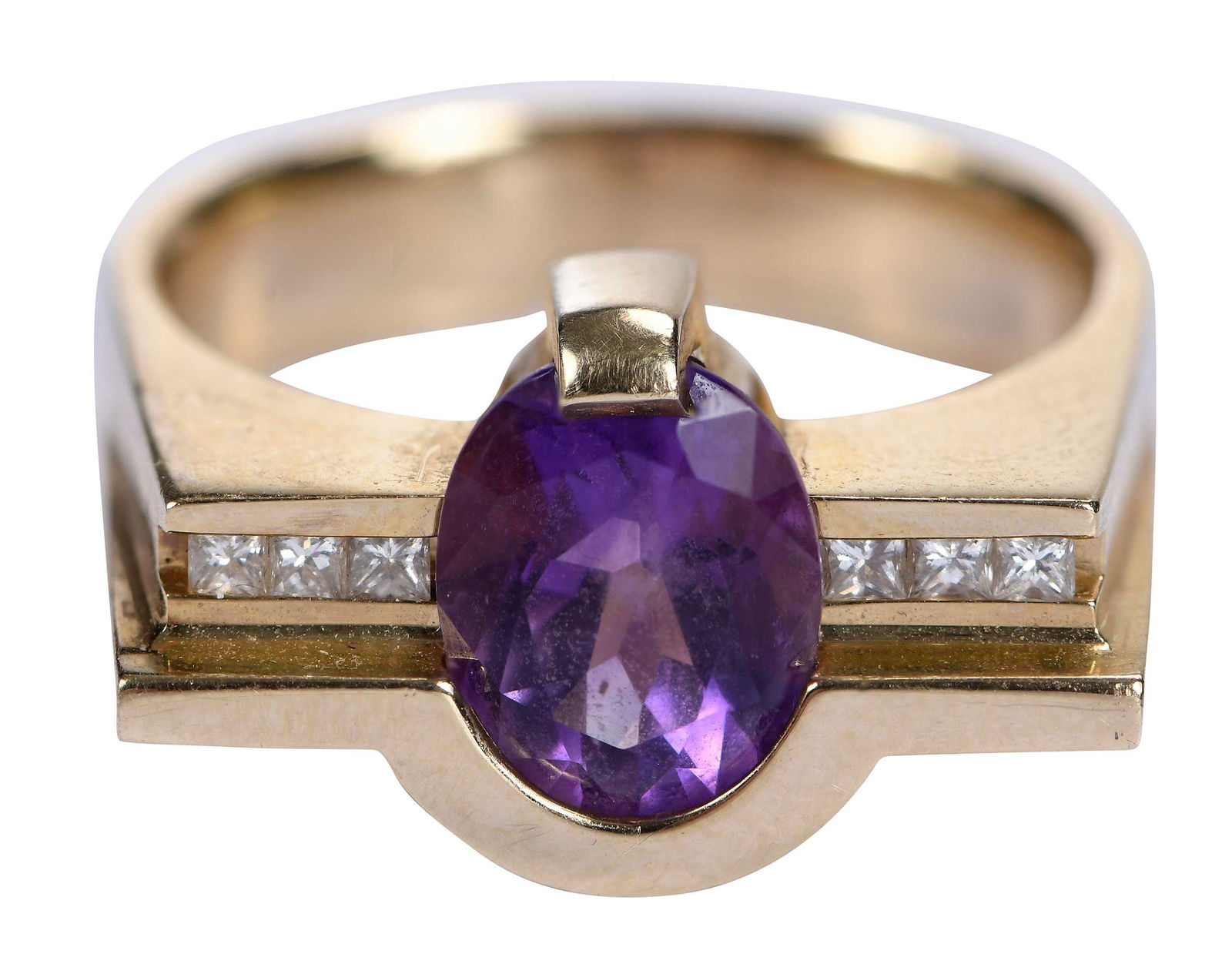 14kt. Amethyst and Diamond Ring (1 of 8)
