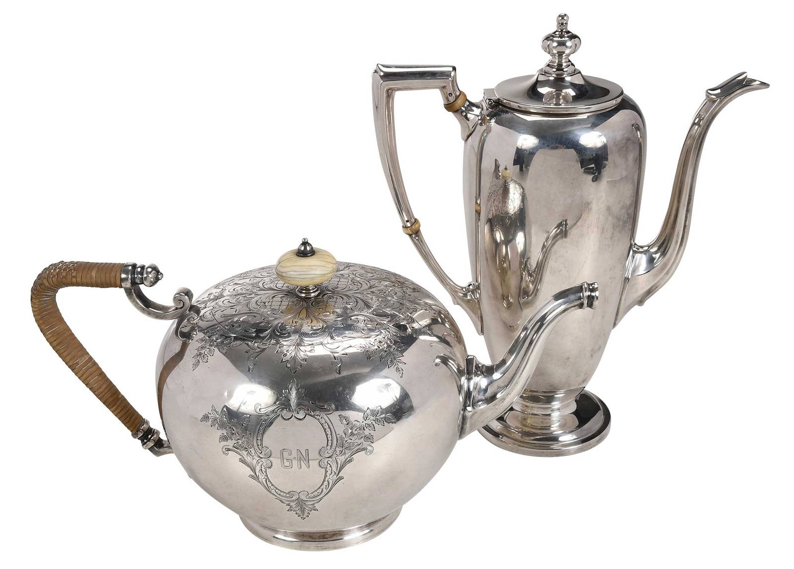 Sterling Coffee Pot And Teapot Auction