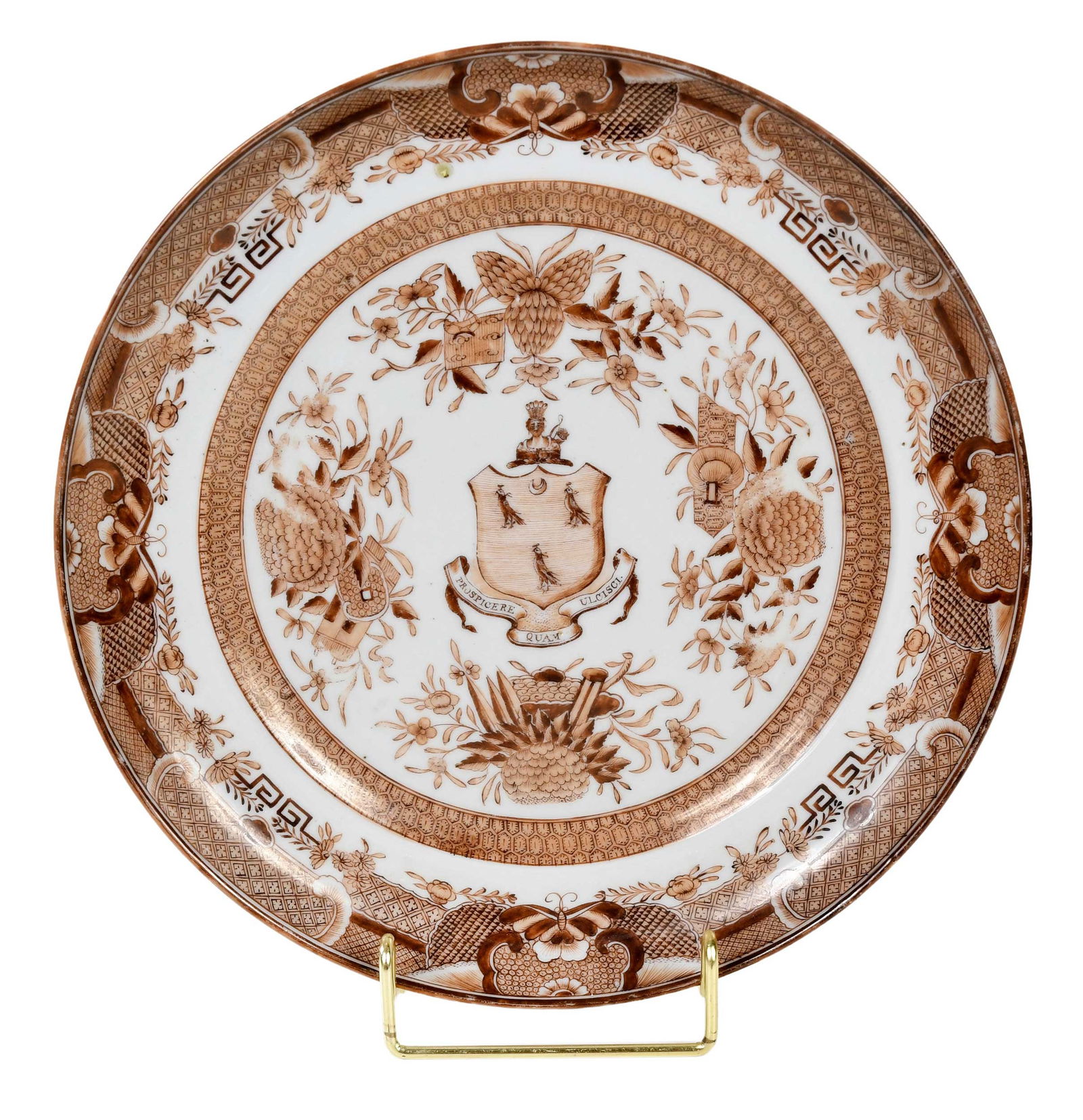 Chinese Export Porcelain Plate, Manigault Family (1 of 12)